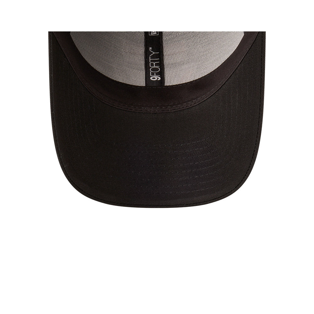 Essendon Bombers Hat - 2025 AFL Badged Black OTC 9Forty Strapback Cap - New Era